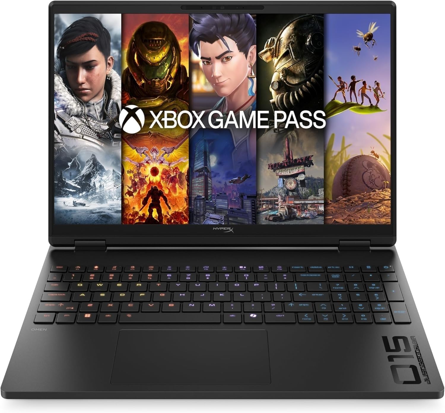 HP HyperX OMEN 15-ga0005slx, Notebook, Intel Core 5-210H, 16 GB RAM, 512 GB SSD, NVIDIA RTX 5050 8GB, 15,6" 2K VRR 165Hz, Laptop, 1080p TNR Cam, FreeDOS 3.0, Portatile, Nero