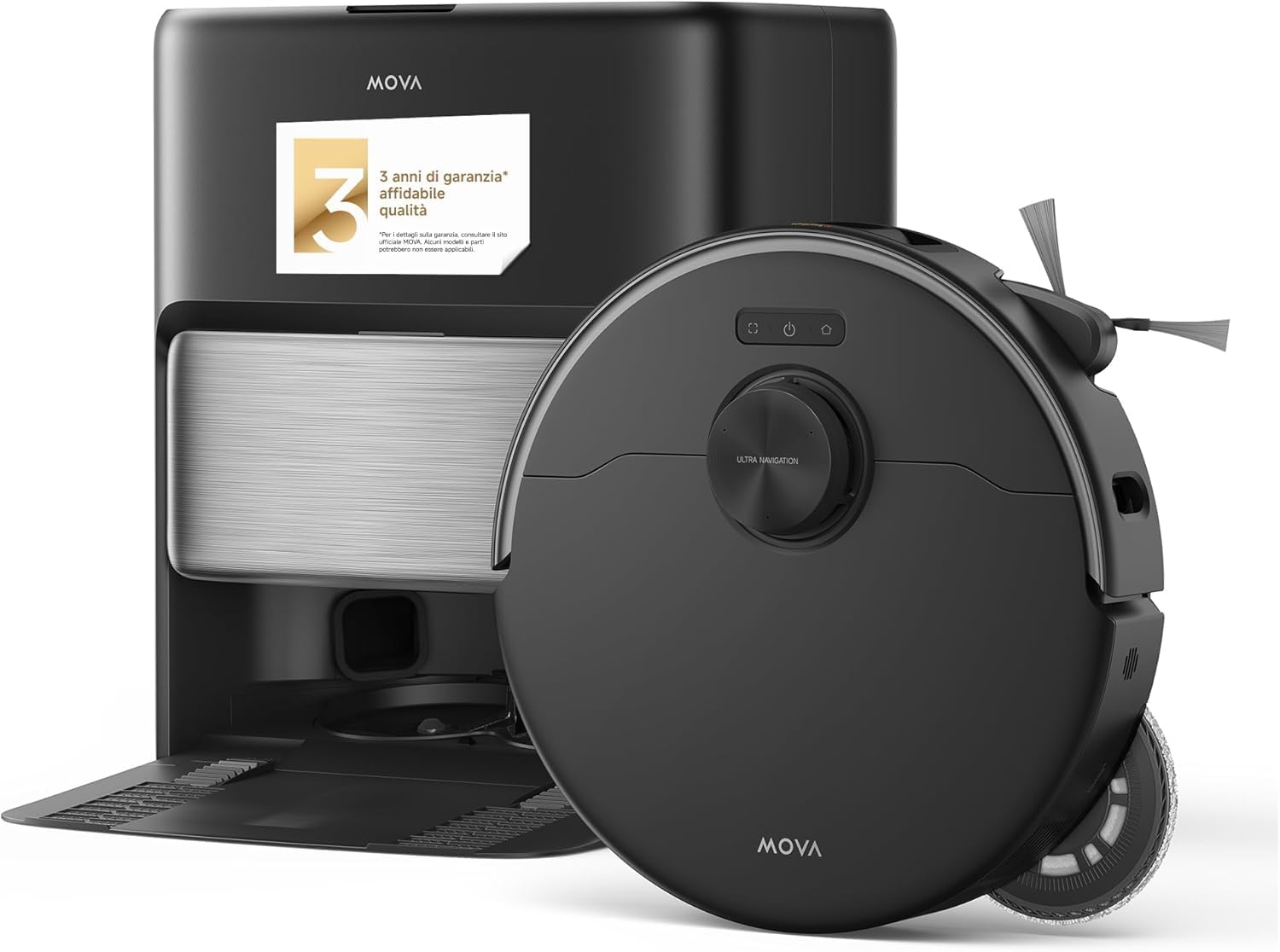 MOVA P70 Pro Ultra Robot Aspirapolvere, Nero