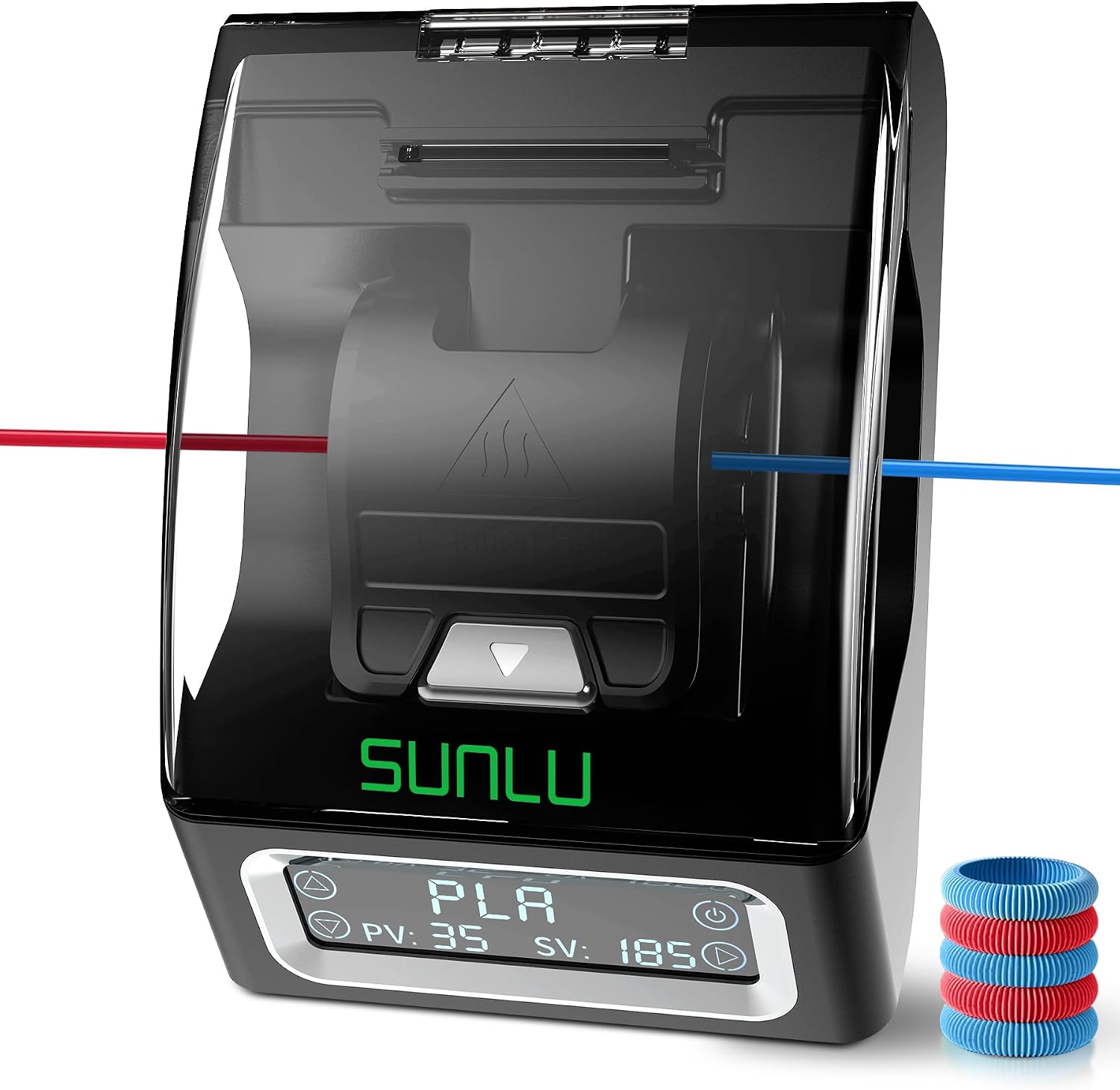 SUNLU Connettore Filamento con 200 Tubi PTFE, SUNLU Filamento Connector per Filamento Stampante 3D 1.75mm Fino a 240 °C, Compatibile con Filamento PLA TPU PETG ABS PA Nylon, Facile da usare