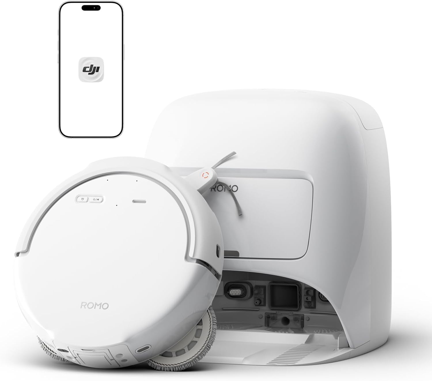 DJI ROMO S robot aspirapolvere lavapavimenti, 25.000 Pa